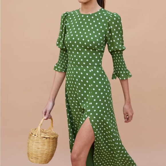 Reformation Dresses & Skirts - NWT Reformation Carolina Dress in Edamame